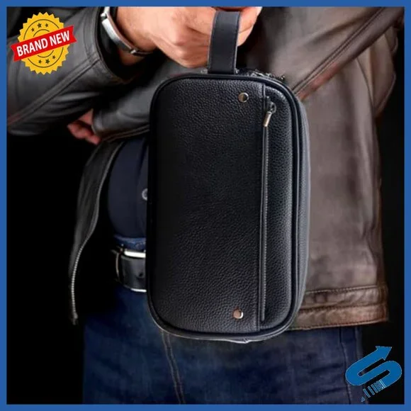 Men's Clutch Bag with Combination Lock Large Capacity Travel Security Pouch